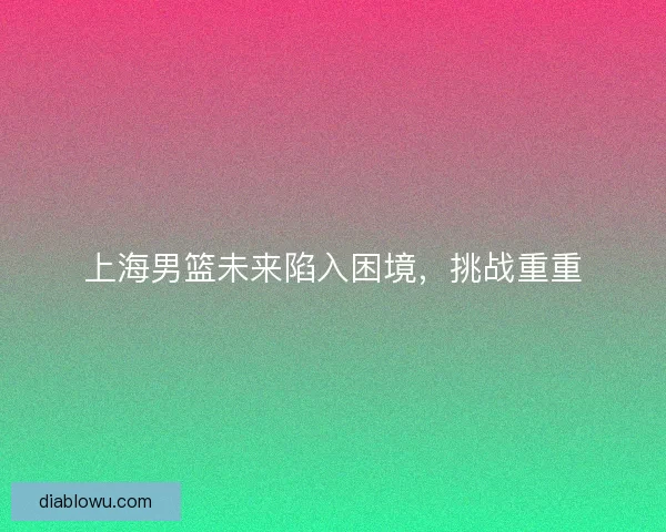 上海男篮未来陷入困境，挑战重重